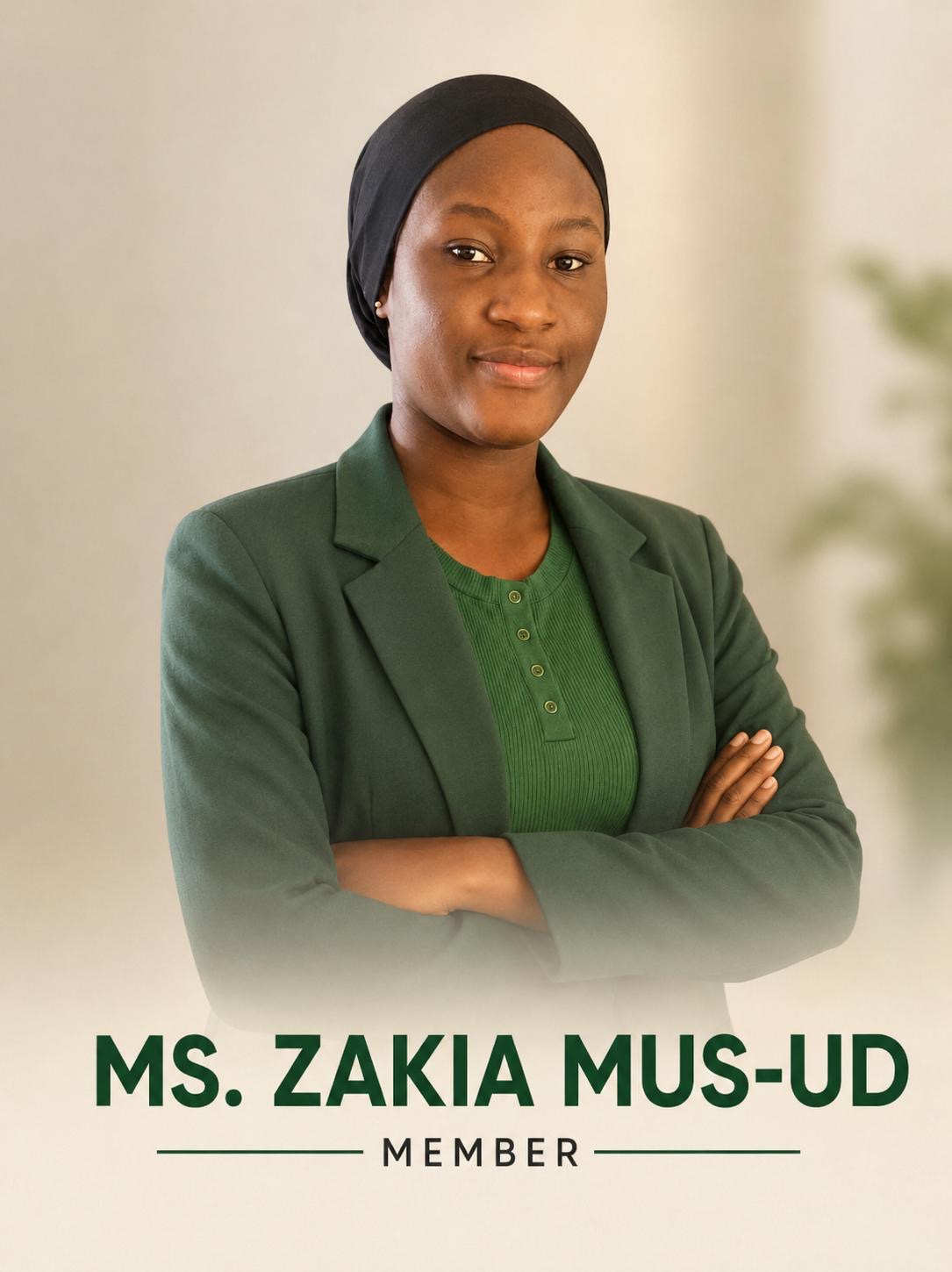 Ms. Zakia Mus-ud