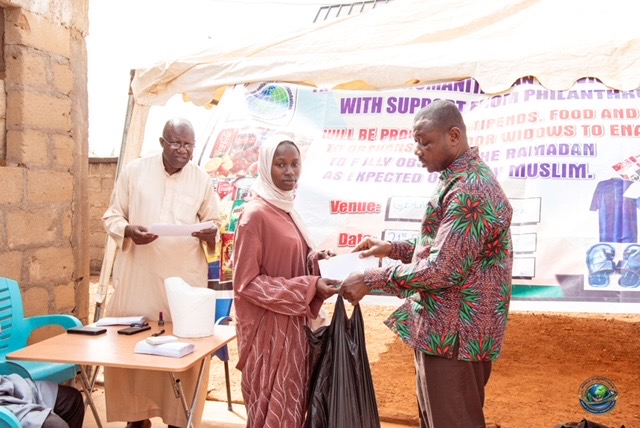 Widow receiving support from WHSF officials